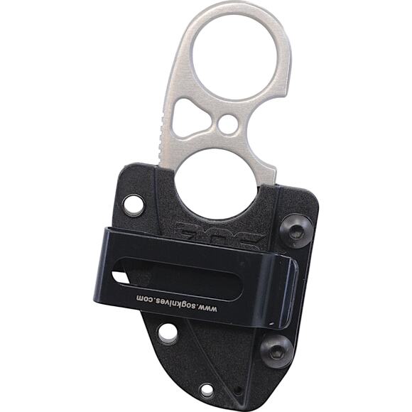 SOG Snarl Fixed Blade Finger Knife Stainless Steel w Brous Blades Sheath JB01KCP - Picture 4 of 10